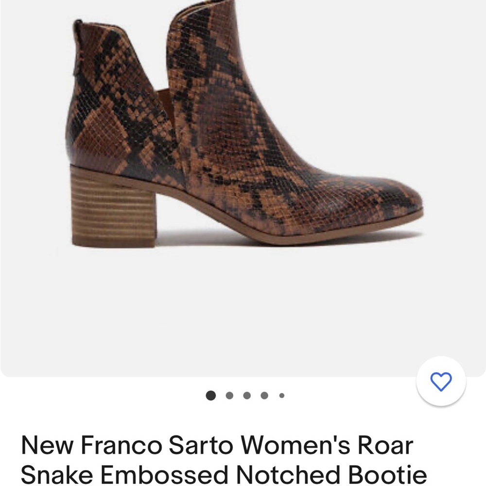 Franco Sarto Roar Women's Brown Snake Boots